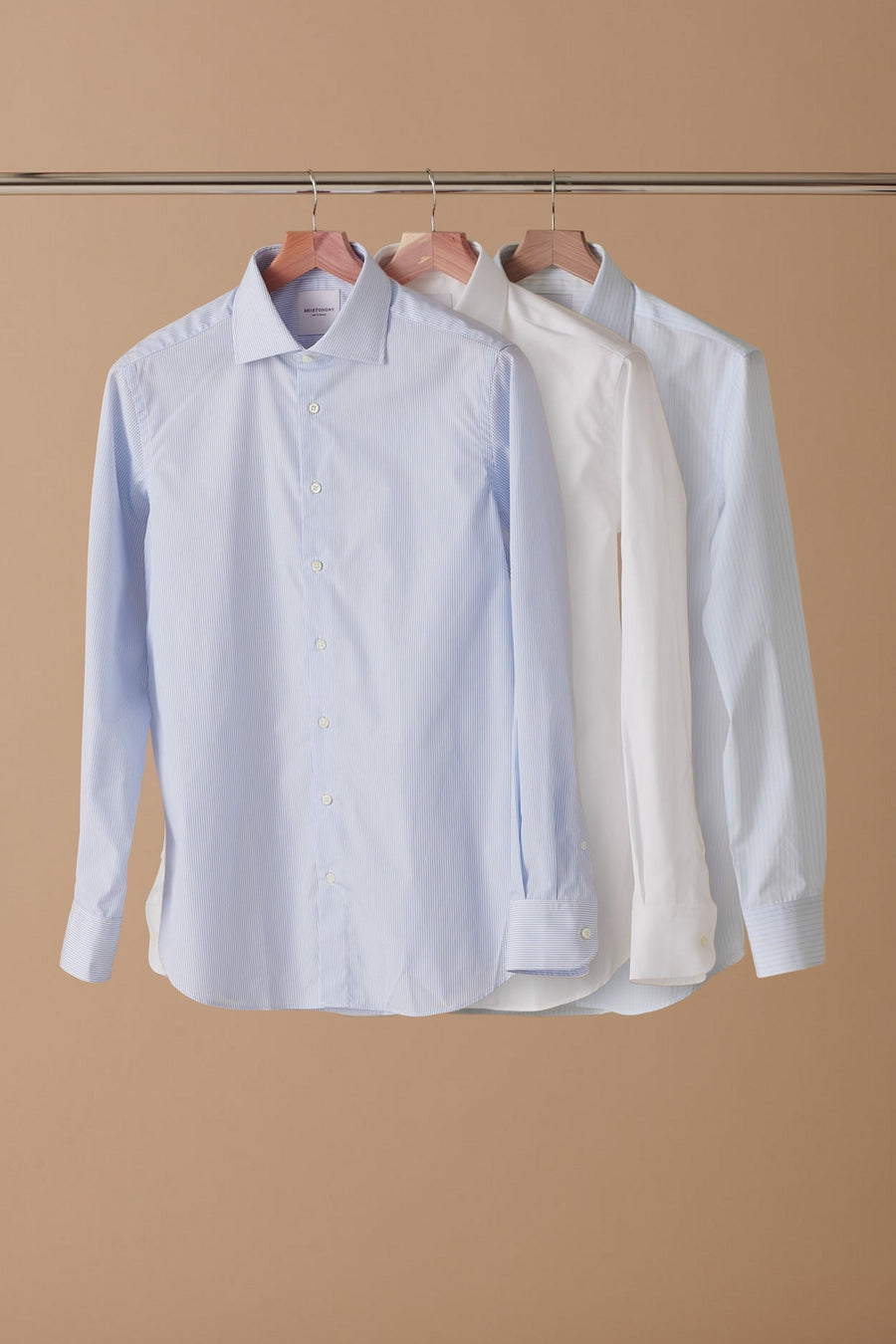 Poplin 3-pack: Sky VIX Stripe, White Pinpoint, Sky Pencil Stripe